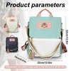 FuninCrea Women's Anti-Theft Travel Backpack with 2 Zip Pockets, Waterproof
