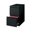 Staples 20" Deep, 2-Drawer, Mobile Pedestal File, Black