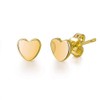 Philip Jones Gold Plated Heart Stud Earrings with Quote Card