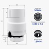 Vancoco Thermostatic Head Radiator Valve, Thermostat Heating, Heating Valve, White,