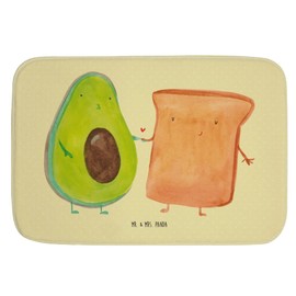 Mr. & Mrs. Panda Bath Mat Avocado + Toast - Bath Mat, Veggie, Wedding, Engagement, Bath Mat, Shower Mat, In Love, Anniversary, Couple, Bathroom Mat, Vegan, Bathroom Rug, Girlfriend