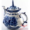 Porcelain Gzhel teapot coffee server handmade in Russia 650ml