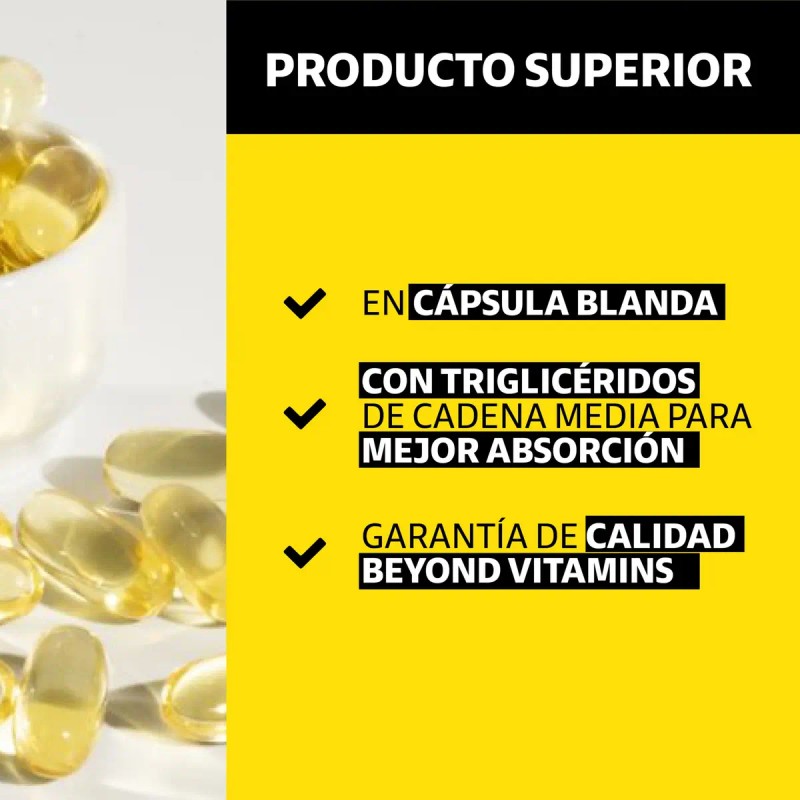Vitamina Aceite Coco Extra Virgen Mct Trigliceridos Capsulas Cápsula Blanda