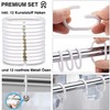 Wolke sieben Premium Shower Curtain, Bathroom Curtain, Polyester, Waterproof, Washable,