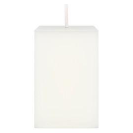 Mega Candles 1 pc Unscented White Square Pillar Candle, Hand Poured Premium Wax Candles 2 Inch x 3 Inch, Home Décor, Wedding Receptions, Baby Showers, Birthdays, Celebrations, Party Favors & More