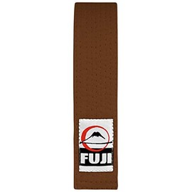 Fuji Solid Rank Karate Judo TKD Belts - Premium Cotton Belt with Durable Stitching - Ideal for Mixed Martial Arts (Brown, 4)