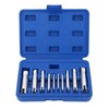 10Pcs Screw Tap Extractor Set Quenched Alloy Steel Broken Screw