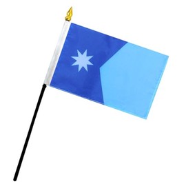 Trade Winds Minnesota State 4""x6"" Flag Desk Set Plastic Table Stick Staff