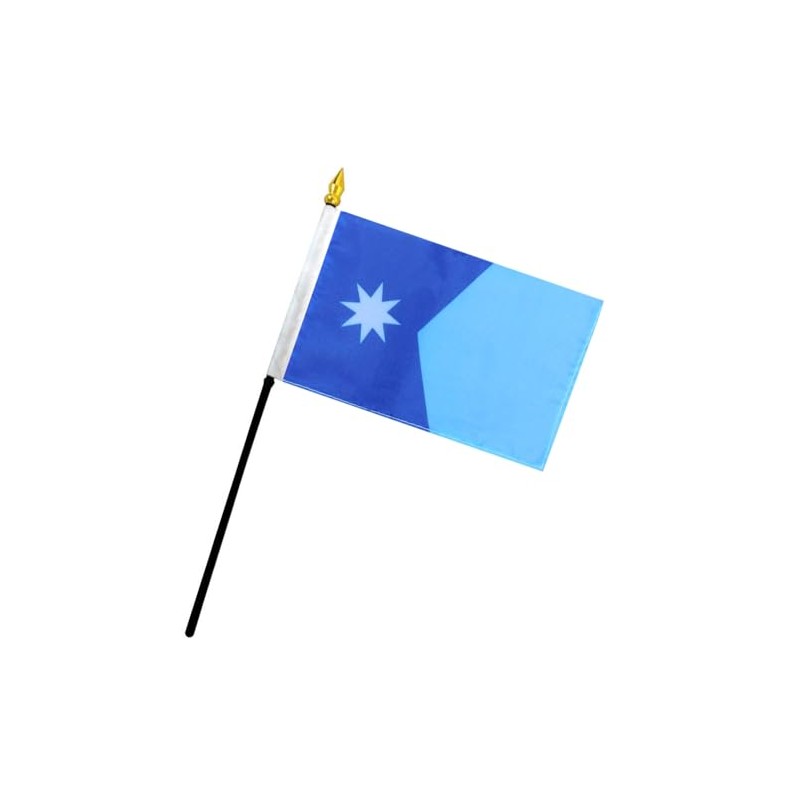 Trade Winds Minnesota State 4""x6"" Flag Desk Set Plastic Table