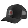 Carhartt Men's Rugged Flex Twill Mesh-Back Logo Patch Cap, Black,