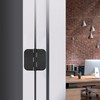 24 Pack Matte Black Door Hinges 3.5 Inch, 5/8" Radius