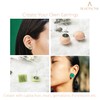 BEADNOVA Earring Hardware 180pcs 4mm Stainless Steel Earring Posts Flat