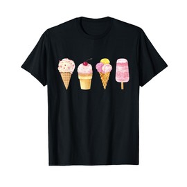 Ice Cream Lover T-Shirt for Men Women Girls Kids