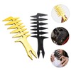 Vaguelly 2pcs Retro Hair Styling Combs Portable Multi Function Hairdressing