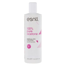 100% Pure Acetone Nail Polish Remover | 400ml | Super Strength Formula | Removes Gel, Acrylics, Tips, and Glues | Trusted by UK Beauty Salons (400ml)