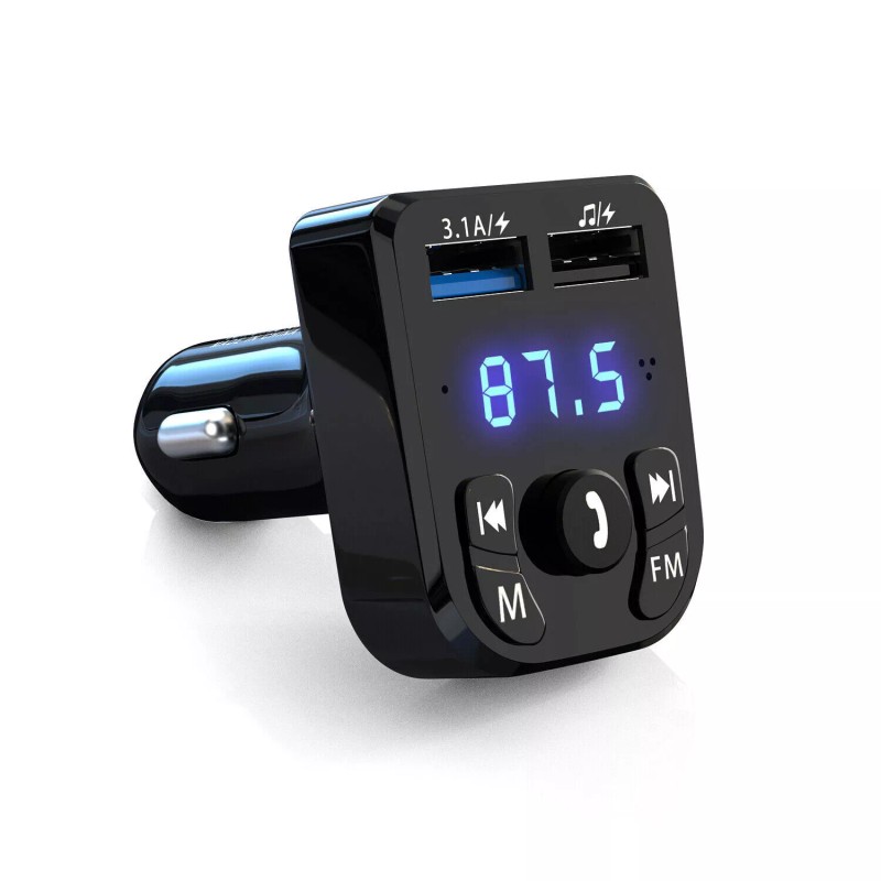 Unbranded Bluetooth 5.0 Car Wireless FM Transmitter Adapter 2USB PD