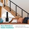 Gyykzz Side Mount Stair Post 44"x2"x2", Left Side 33° Drill