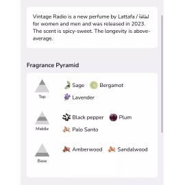 Lattafa pride Vintag Radio  New Long Lasting, Perfume 3.4 EDP