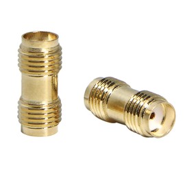 SMA Female to SMA Female, SMA Coupler Barrel Adapter RF Coax Connector 5-Pack for Ham Radio, Antenna, Handheld Radio