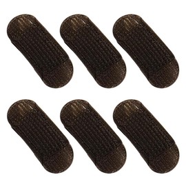 ZhangyiHot 6 Pcs Brown Sponge Volume Hair Bases Volume Inserts Hair Clip Fluffy Hair Cushion Bump It up Hair Piece Hair Styling Pad for Women Girls Clips and Barrettes(ZS239), Black