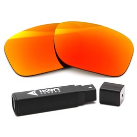 IKON LENSES Polarized Replacement Lenses For Oakley Drop Point Sunglasses (Fire Orange Mirror)