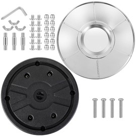 Glooglitter 2 Pcs Outdoor Patio Heater Set, Includes Patio Heater Sand Box Heater Water Box Patio Heater Reflector Shield Aluminum Propane as Propane Heater Accessory for Porch Outdoor Use