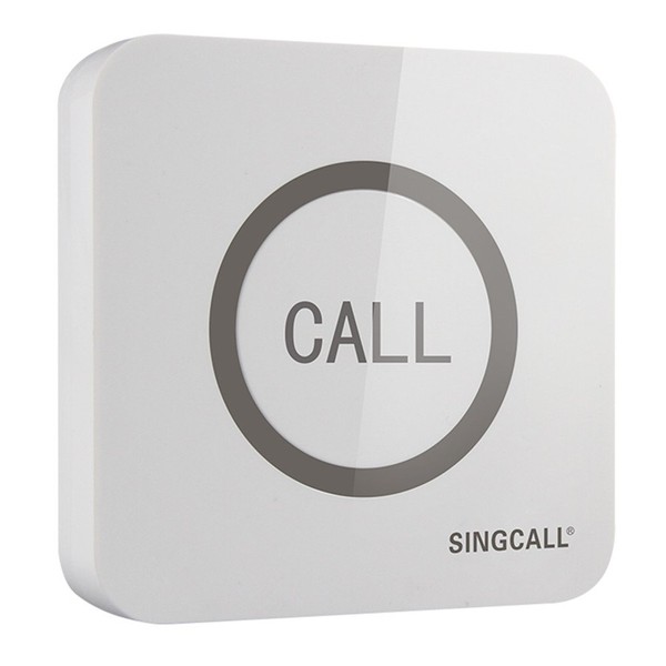 SINGCALL Home Caring System Hotel Calling System,Big Touching Button Convenient Waterproof, 1-Button Pager APE520 (Can't Be Used Alone)