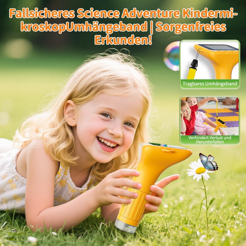 Microscope Camera for Children (Yellow)