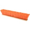 PRO SOURCE Heavy Duty Orange Bristle Pushbroom Head with Threaded