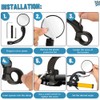 Bike Mirror 360 Degree Adjustable Rotatable Handlebar Mirror Wide Angle