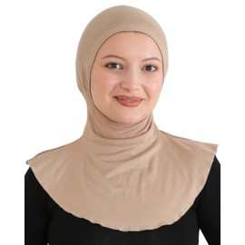 Prien Practical Hijab for Women, Sports Muslim Headscarf, Flexible Scarf, Chic Muslim Dress for Gym, Headscarves Viscose Cloth, Dark Mink