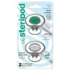 Steripod Protector de cepillo de dientes con clip, azul transparente