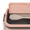 Double Layer Bento Box 316 Stainless Steel Compartment Portable Lunch
