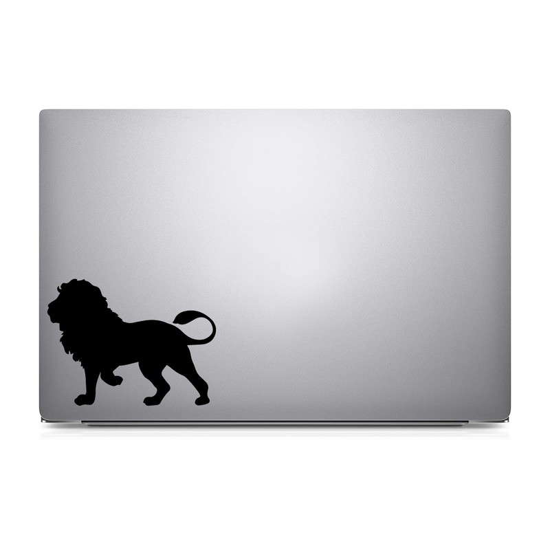 Bargain Max Decals Standing Lion Silhouette Decal Notebook Car Laptop