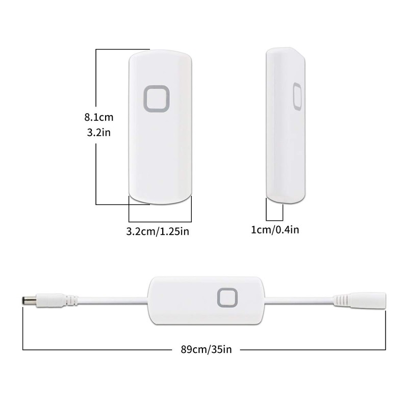 T907 White Dimmer Switch for 12V Led Strip Lights Adjust