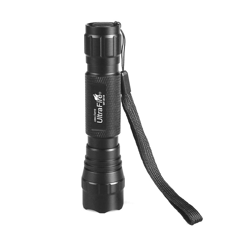 ULTRAFIRE 800 Lumens Tactical Flashlight WF-501B 5 Light Modes Super