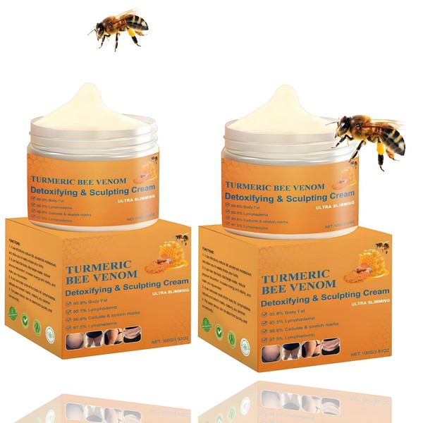 Turmeric Bee Venom Body Cream with Ginger – Lightweight Moisturizing