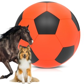 QDAN Herding Ball for Dogs, 25 inch Dog Balls, Giant Dog Toys Horse Toy, Herding Ball for Australian Shepherd, Orange