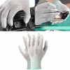 Anti Static Gloves, PU Carbon Fiber Finger Dipped Gloves Breathable