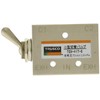 TRUSCO TSV41T6 4-Way Small Switching Valve, 5 Ports, 1/8, Toggle