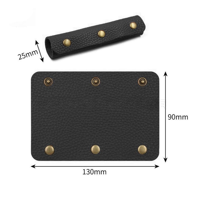 2 Piece Bag Handle Cover, PU Leather Cover, Reduces Burden,