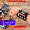 Magnetic Wristband for Holding Screws, Nails and Drill Bits for