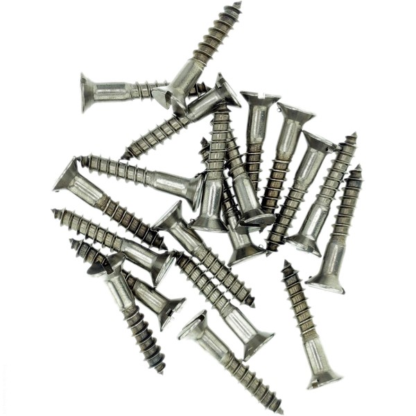 No.6 x 0.98 (3.5mm x 25mm) Slot Countersunk Wood Screw