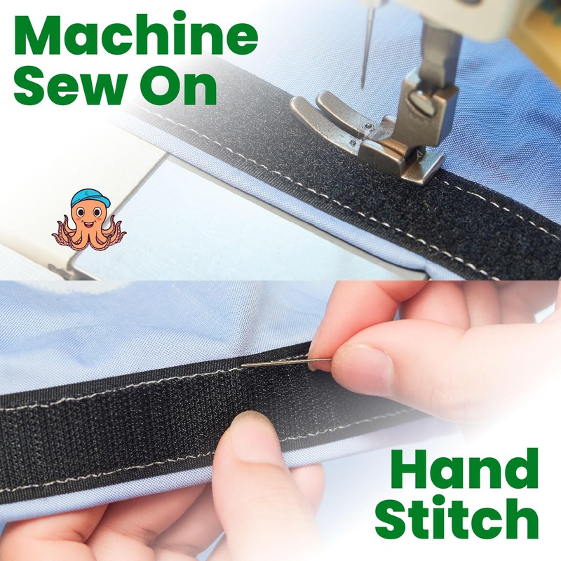 ECOHomes 2 Inch Wide x 6 FT Sew On Hook