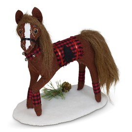 Annalee Winter Woods Horse, 8 in
