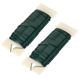 Floral Wire Florist Wire Wreath Flower Wire 22 Gauge Paddle Wire Soft Green Stem Wire for Wreath Making Craft Floral Flower Arrangements Garland