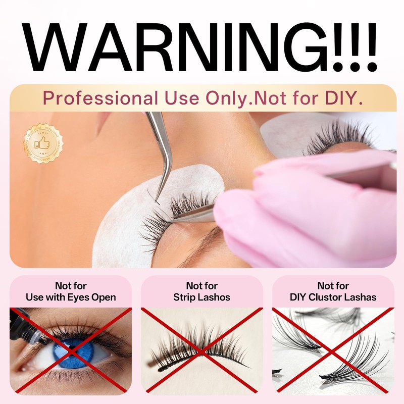 Buqikma Professional Lash Extension Glue 5ml, Black