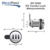 RecPro RV Combination Cam Lock | 3-Digit 3/4" Cylinder Lock