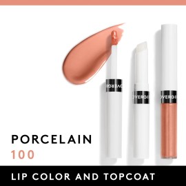 COVERGIRL Outlast Lip Color Liquid Lipstick, Moisturizing Topcoat, 100 Porcelain