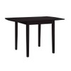 Linon Ervin Wood Square Drop Leaf Table in Black
